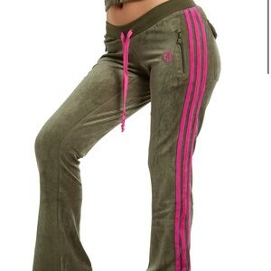 Body By Raven Olive and Pink VELOUR PANTS 2XL/3XL